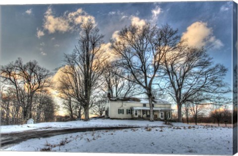 Framed Winter Home Print