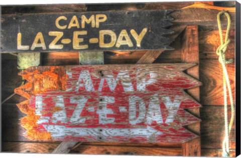 Framed Camp Laz-E-Day Print