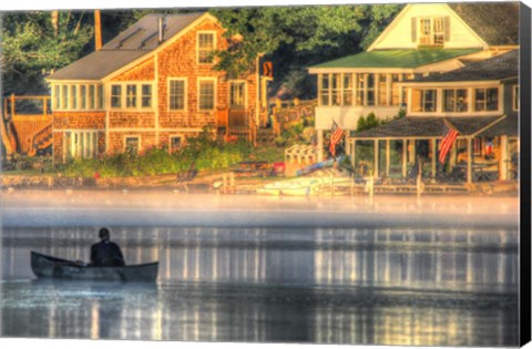 Framed Early Morning on the Lake Print