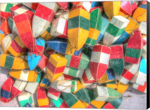 Framed Lobster Bouys Print