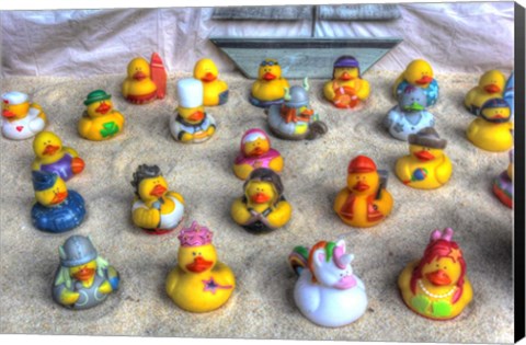 Framed Rubber Duckies Print