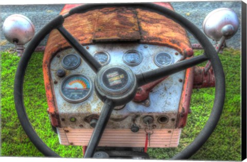 Framed Tractor Seat 1 Print