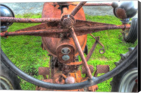Framed Tractor Seat 3 Print