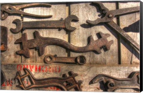 Framed Wrench Wall Print