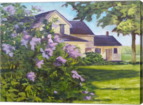 Framed Lilac Bush Print