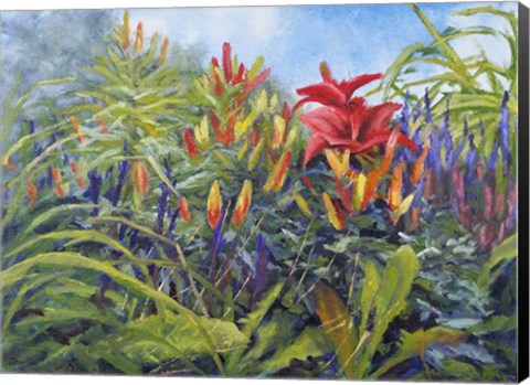 Framed Red Blooms Print