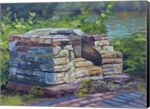 Framed Stone Chair Print