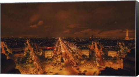 Framed From Arc De Triomphe Print