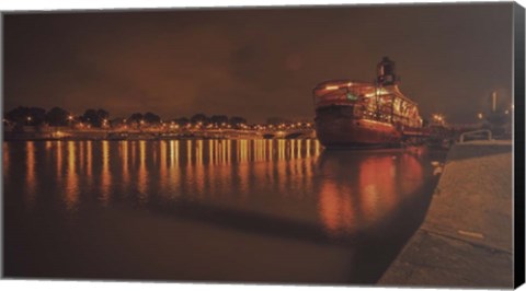 Framed Paris Lost Boat Print