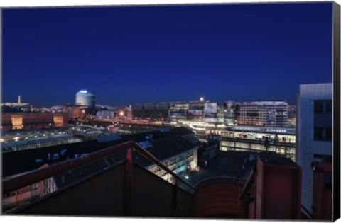 Framed Arjo Blue 2 Print