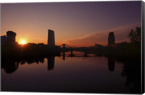 Framed Francfort Sunset 2 Print