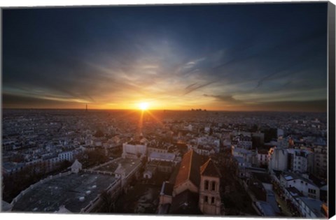Framed Parisian Sunset Print