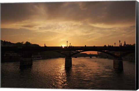 Framed Sunset Yacht Print