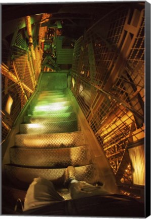 Framed Eiffel Stairs Print