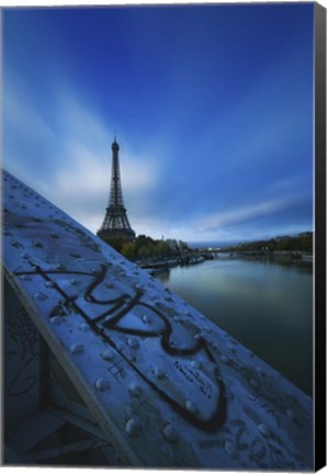 Framed Seine &amp; Eiffel Print
