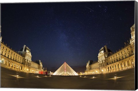 Framed Louvre at Night 2 Print