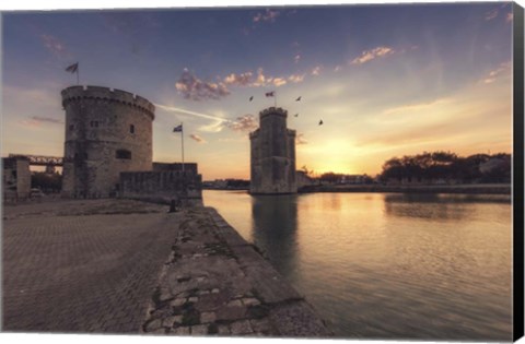 Framed Port de la Rochelle Print