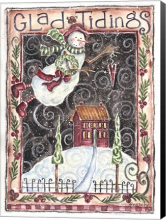 Framed Glad Tidings Snow Angel Print