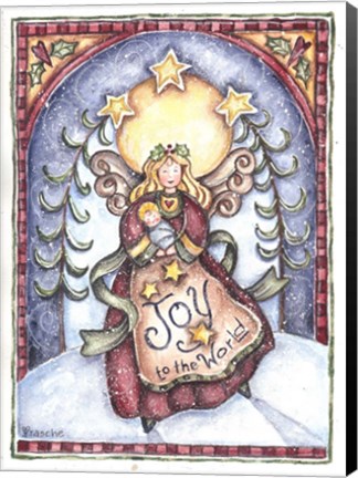 Framed Joy To The World Mother And Child Print