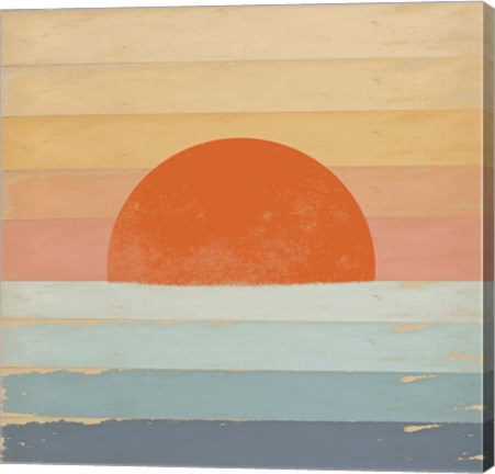 Framed Sunrise Over the Sea Print
