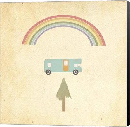 Framed Camping 2 Print