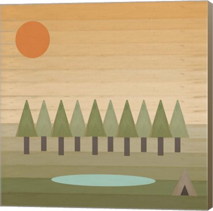 Framed Camping Out Print