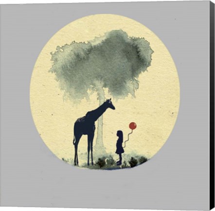 Framed Meeting with Balloons Print