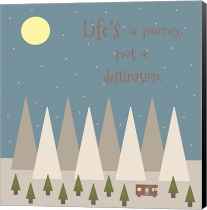 Framed Life&#39;s a Journey Print
