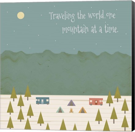 Framed Traveling the World Print