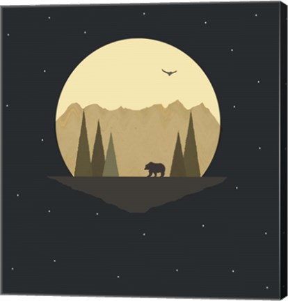 Framed Bear Print