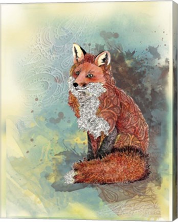 Framed Paisley Fox Print
