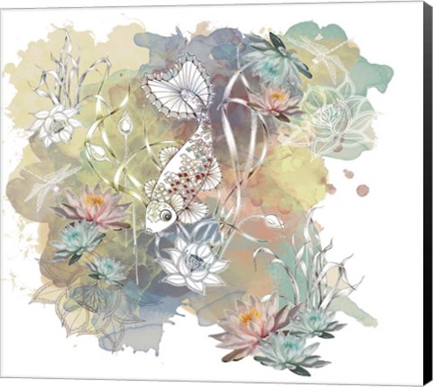 Framed Waterlilly Days Print