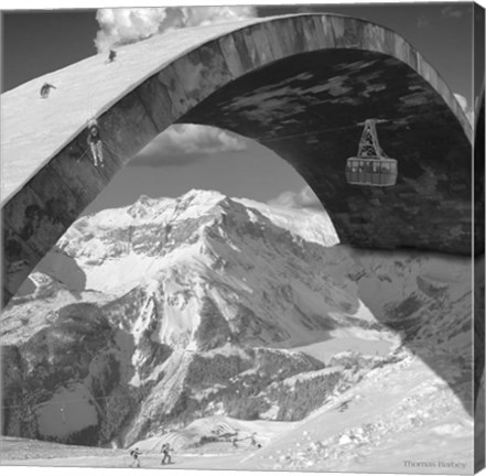 Framed Over the Hill Print