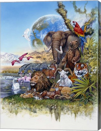 Framed Peace On Earth Print