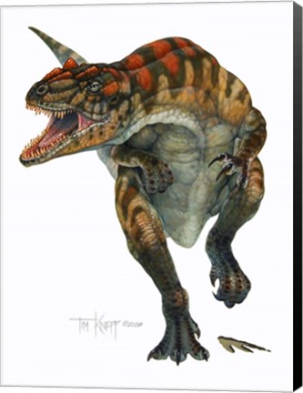 Framed Allosaurus Print