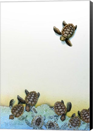 Framed Into The Seas Print