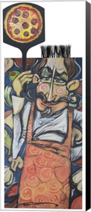 Framed Pizza Chef 2 Print