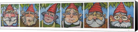 Framed Six Gnomes 1 Print