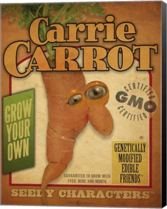 Framed Carrot Pack Print