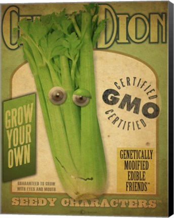 Framed Celery Pack Print