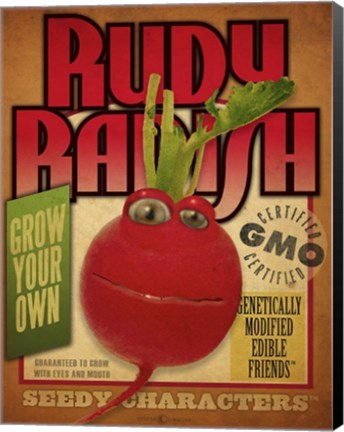 Framed Radish Pack Print