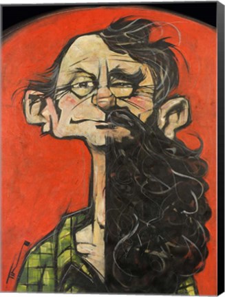 Framed Beard Beardless Print