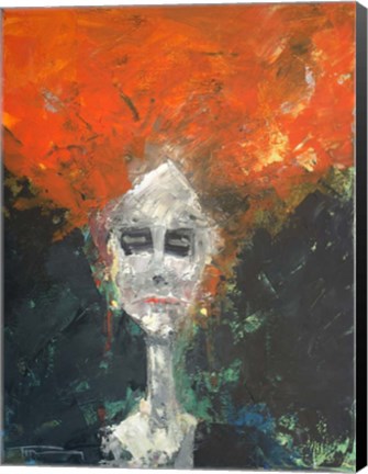 Framed Aging Actress Print