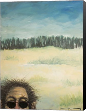 Framed Harveys Failed Beach Selfie Print