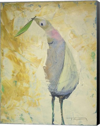 Framed Looking Back Peace Bird Print