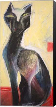 Framed Le Chat Print