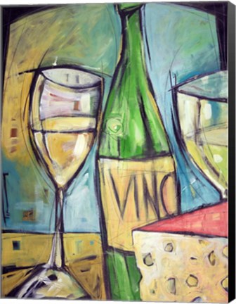 Framed Vin Et Fromage Print
