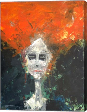 Framed Aging Actress Print