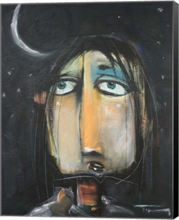 Framed Mel By Moonlight Print