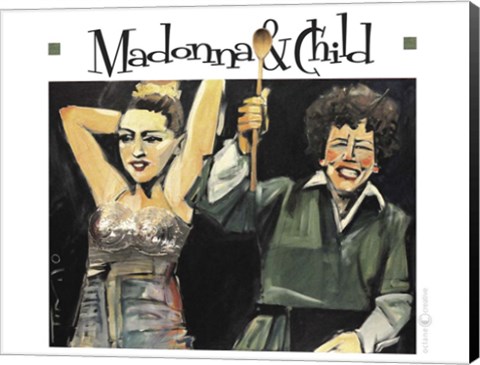 Framed Madonna And Child Print